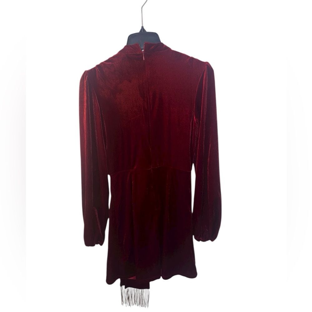NWT Rachel Parcell red velvet mini dress size small - Picture 3 of 9